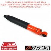 OUTBACK ARMOUR SUSP KIT REAR ADJ BYPASS (EXPD HD) FITS TOYOTA FORTUNER GEN3 15+